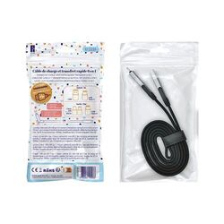 CABLE DE CHARGE RAPIDE ET TRANSFERT  6 EN 1