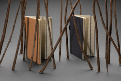 Carnet A5 à couverture rigide avec soufflet