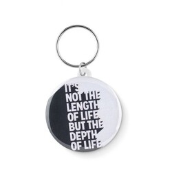 PIN KEY Porte-clés en métal insert papier