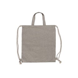 Sac cordelettes en coton recyclé 38x42cm