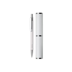 Stylo bille dans étui tube métal