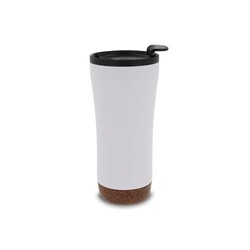 Mug double paroi avec base en liège 480ml