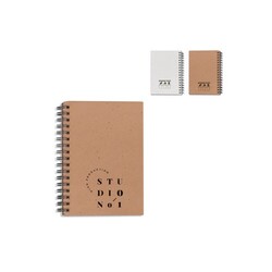 Cahier à spirale en papier semences