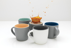 Mug 300ml en céramique avec intérieur coloré