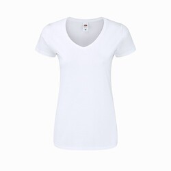 T-Shirt Femme Blanc Iconic V-Neck