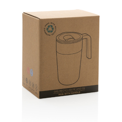 Tasse en acier inoxydable et PP recyclé GRS avec poignée