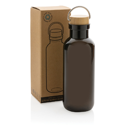 Bouteille 680ml en rPET RCS, couvercle en bambou