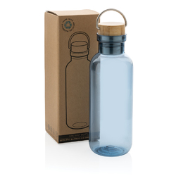 Bouteille 680ml en rPET RCS, couvercle en bambou