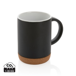Mug 280ml en céramique avec base en liège