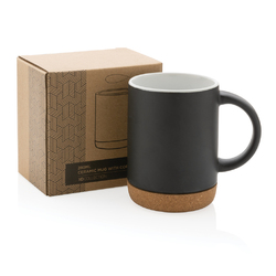 Mug 280ml en céramique avec base en liège