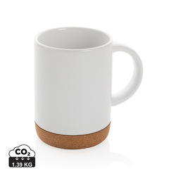 Mug 280ml en céramique avec base en liège