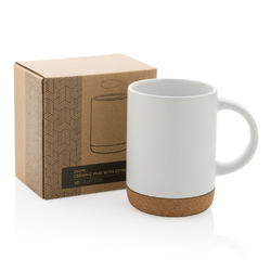Mug 280ml en céramique avec base en liège