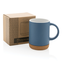 Mug 280ml en céramique avec base en liège