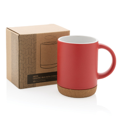 Mug 280ml en céramique avec base en liège