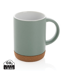 Mug 280ml en céramique avec base en liège