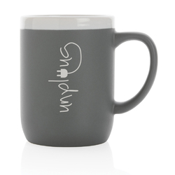 Mug 300ml en céramique avec bord blanc