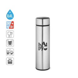 ROSSI. Tasse de voyage 470mL en acier inox