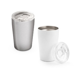 SLIDER. Tasse de voyage 380mL en acier inox