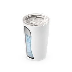 SLIDER. Tasse de voyage 380mL en acier inox