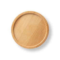 FANGIO. Tasse en céramique 220 mL avec couvercle et base en bambou