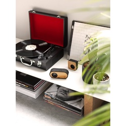 MAYER. Enceinte portable 3W avec 4h d'autonomie en bambou et ABS recyclé (100 % rABS)