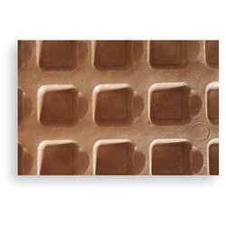 Calendrier de l´Avent à poser version écologique impression personnalisée, Callebaut chocolat au lait calendrier