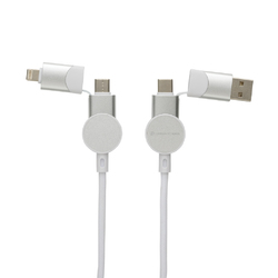 Câble Oakland 6-in-1 à charge 45W en plastique recyclé RCS