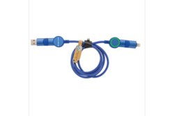 Câble Oakland 6-in-1 à charge 45W en plastique recyclé RCS