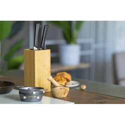Bloc De Couteaux En Bambou Santoku