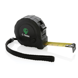 Mètre 3M/16 mm en plastique recyclé RCS avec bouton d'arrêt