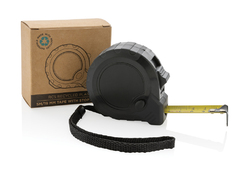 Mètre 5M/19mm en plastique recyclé RCS avec bouton d'arrêt