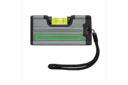 Règle de poche avec niveau et aimant