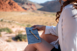 Cahier A5 à couverture souple en feutre recyclé certifié GRS