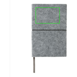 Cahier A5 à couverture souple en feutre recyclé certifié GRS