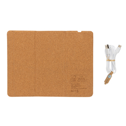 Tapis de souris avec chargeur sans fil 10W en liège