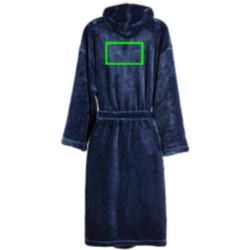 VINGA Peignoir de luxe en peluche RPET GRS Louis taille S-M