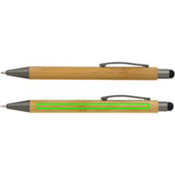 Set de stylos en bambou dans un coffret