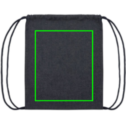 Sac à dos à cordon en denim recyclé Impact AWARE™