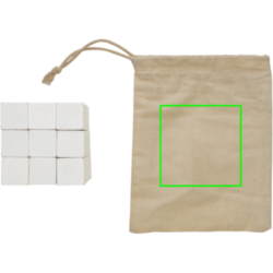 Casse-tête en bois dans une pochette en toile