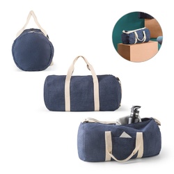 DENIM BAG. Sac de sport en coton denim (300 g/m²)