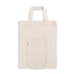 BEIRUT. Sac pliable en coton (50%), coton recyclé (30%) et polyester (20% rPET) (140 g/m²)