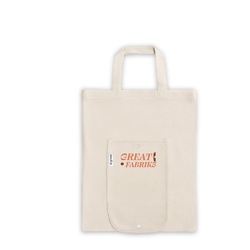 BEIRUT. Sac pliable en coton (50%), coton recyclé (30%) et polyester (20% rPET) (140 g/m²)