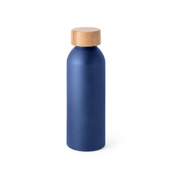 QUETA. Bouteille 550mL en aluminium avec bouchon en bambou