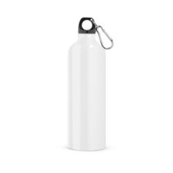 LANDSCAPE L. Bouteille de sport 800mL en aluminium avec mousqueton