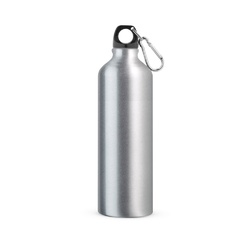 LANDSCAPE L. Bouteille de sport 800mL en aluminium avec mousqueton