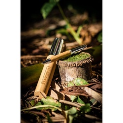 FUJI. Stylo bille en bambou et métal avec étui