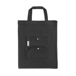 SIENA. Sac pliable en coton (50%), coton recyclé (30%) et polyester (20% rPET) (140 g/m²)