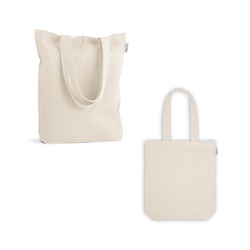 GIRONA. Sac en coton (50%), coton recyclé (30%) et polyester (20% rPET) (220 g/m²)