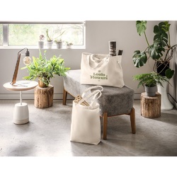 GIRONA. Sac en coton (50%), coton recyclé (30%) et polyester (20% rPET) (220 g/m²)