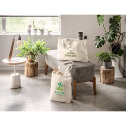 GIRONA. Sac en coton (50%), coton recyclé (30%) et polyester (20% rPET) (220 g/m²)